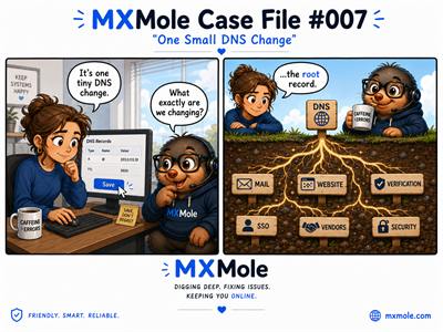 MXMole Case Files Case File #007: One Small DNS Change