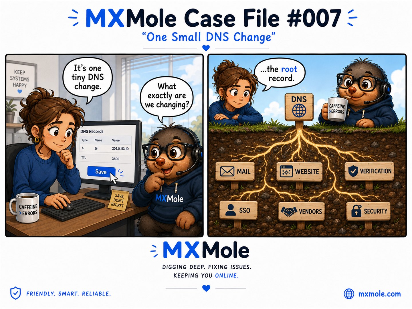 MXMole Case Files Case File #007: One Small DNS Change