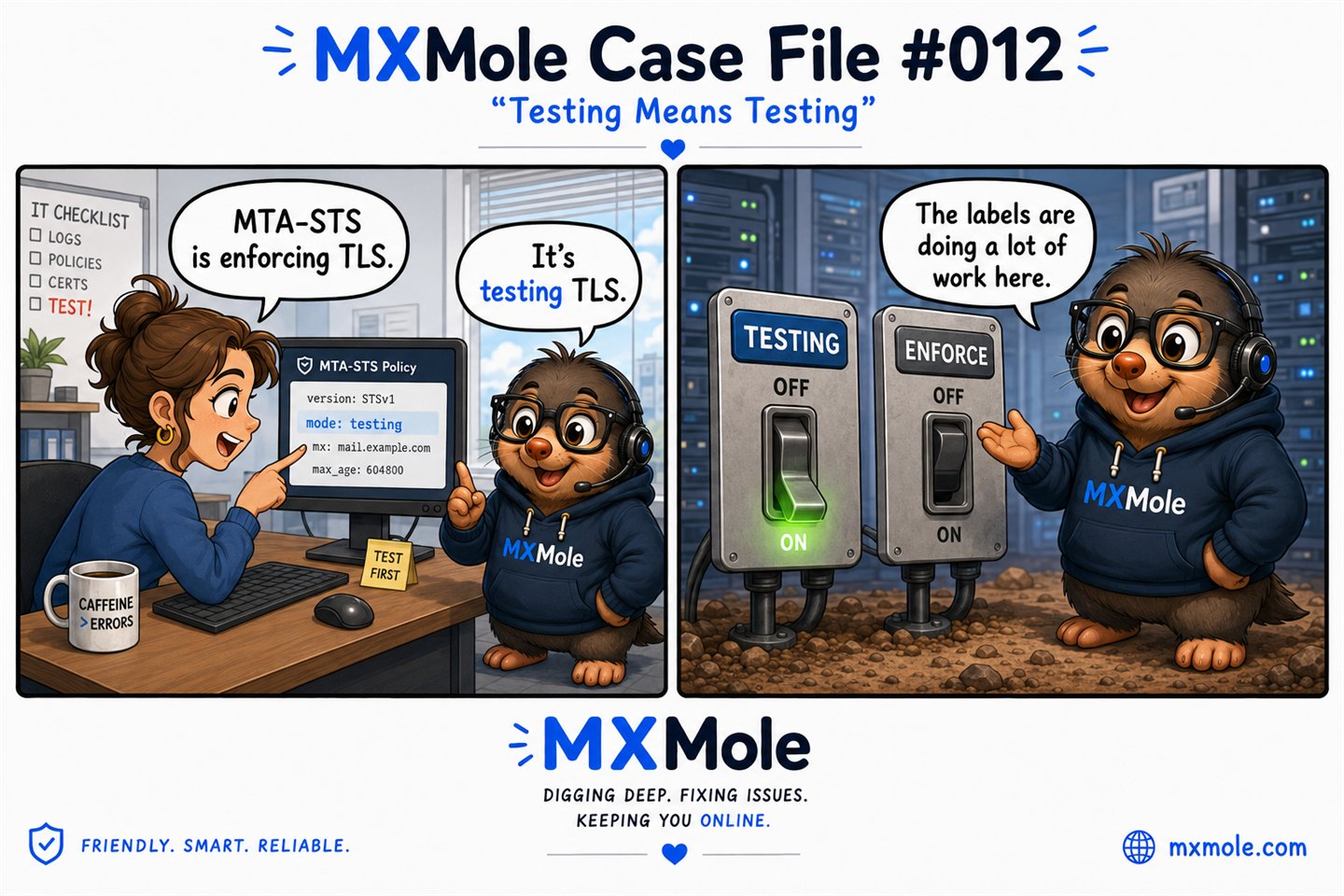 MXMole Case Files Case File #012: Testing Means Testing