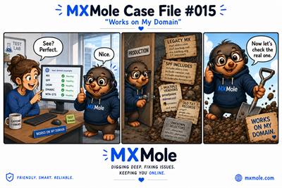 MXMole Case Files Case File #015: Works on My Domain