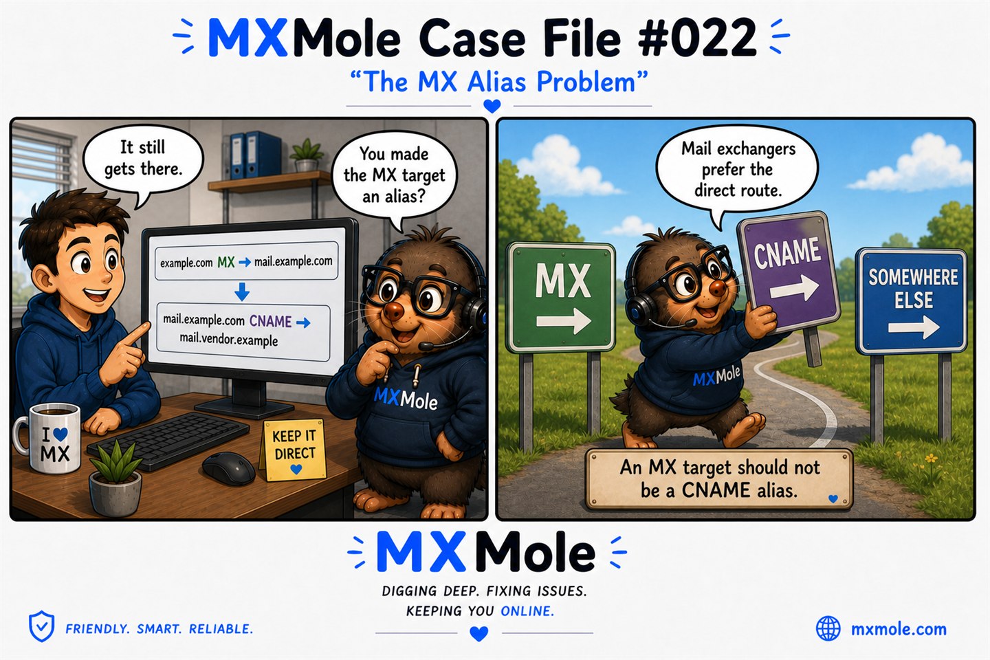 MXMole Case Files Case File #022: The MX Alias Problem
