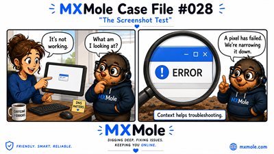 MXMole Case Files Case File #028: The Screenshot Test