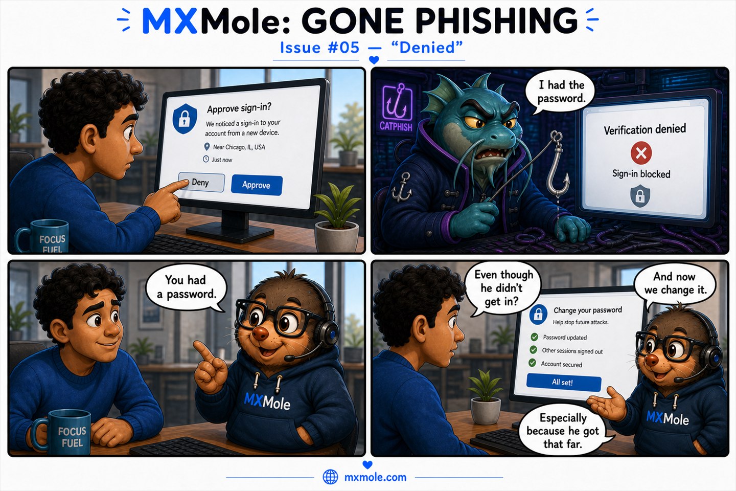 MXMole Gone Phishing Issue #005: Denied