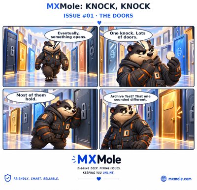 MXMole Knock, Knock Issue #001: The Doors