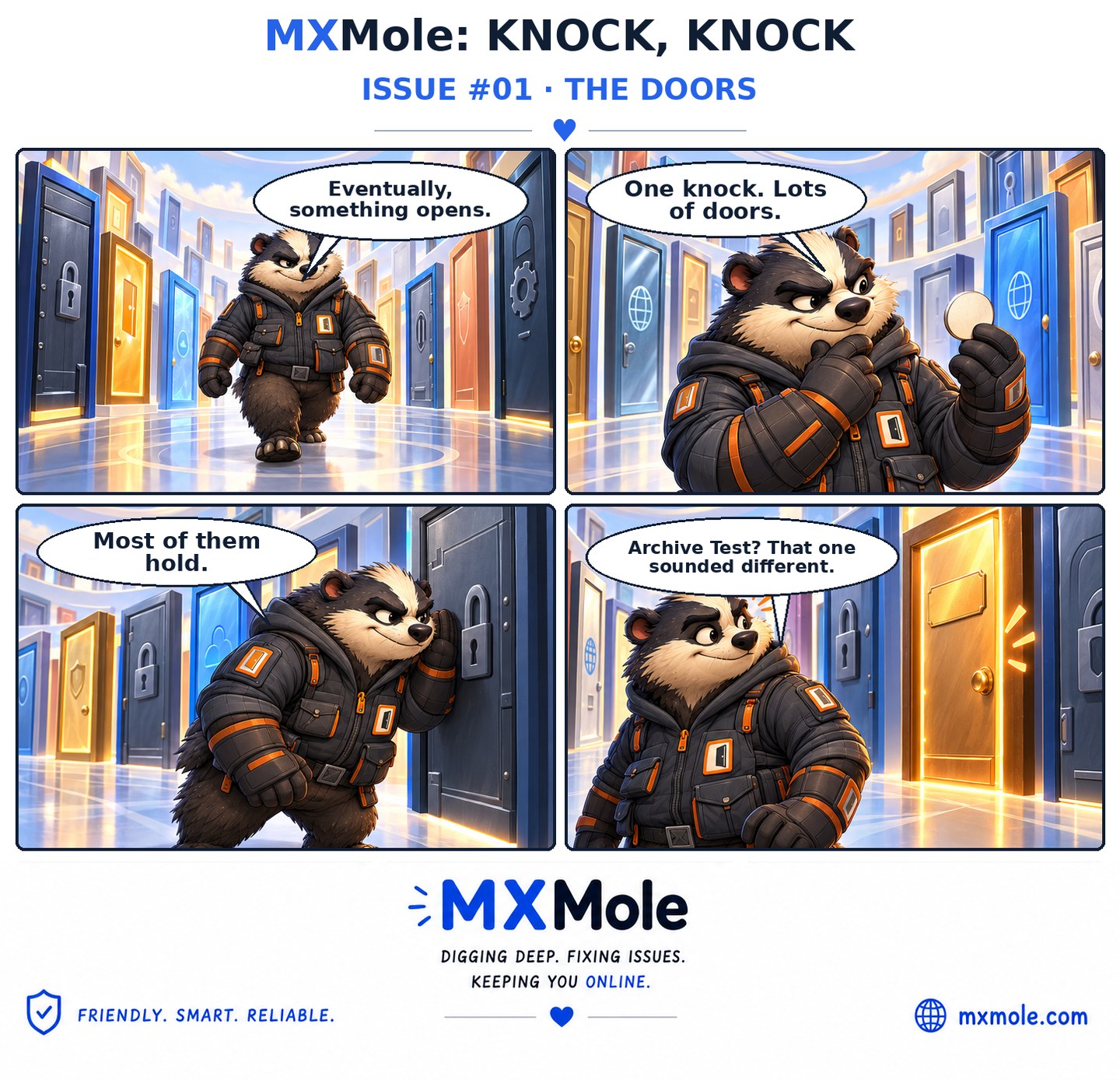 MXMole Knock, Knock Issue #001: The Doors