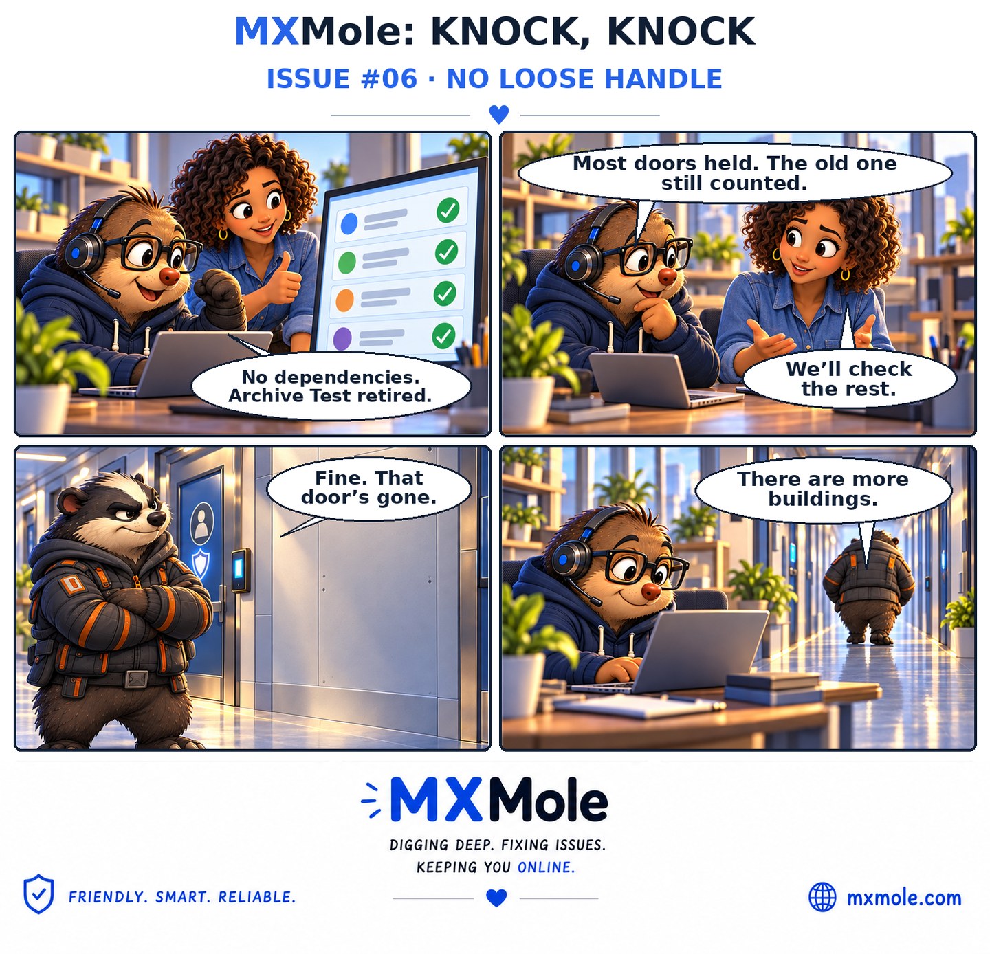 MXMole Knock, Knock Issue #006: No Loose Handle