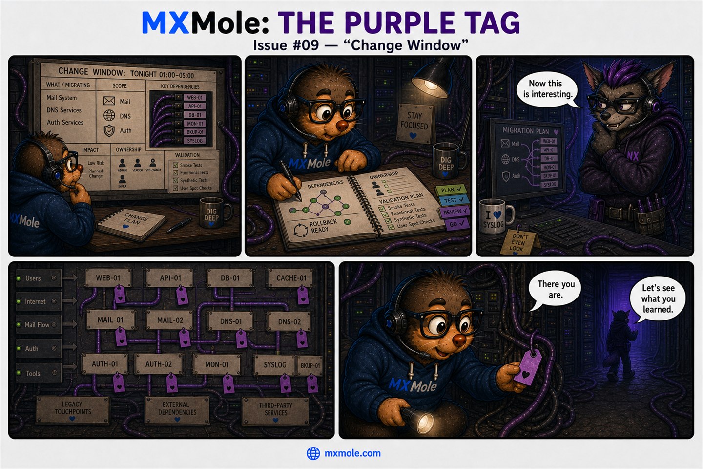 MXMole The Purple Tag Issue #009: Change Window